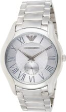 Emporio Armani Dress Quartz Silver Dial Silver Steel Strap Watch For Men - AR11084